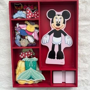 Complete Set! Disney Parks Minnie Mouse Magnetic Dress Up Set